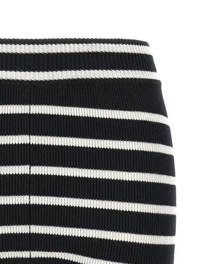 Ami Alexandre Mattiussi Ami Paris Organic Cotton Striped Shorts In Black