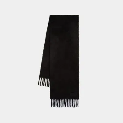 Ami Alexandre Mattiussi Ami Paris Oversize Scarf In Black