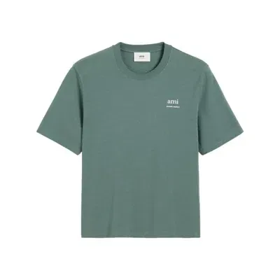 Ami Alexandre Mattiussi Ami Paris T-shirts In Green