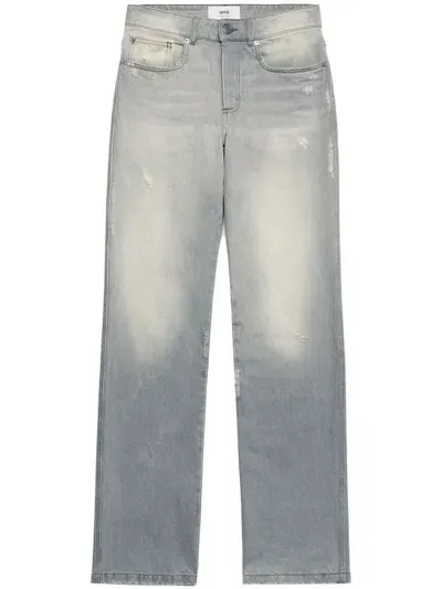 Ami Alexandre Mattiussi Ami Paris Trousers In Grey