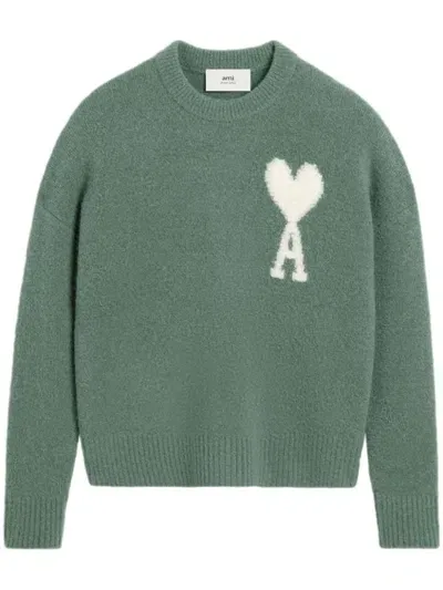 Ami Alexandre Mattiussi Ami Sweaters Green