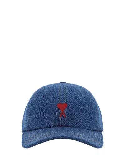 Ami Alexandre Mattiussi Baseball Hat In Navy Blue