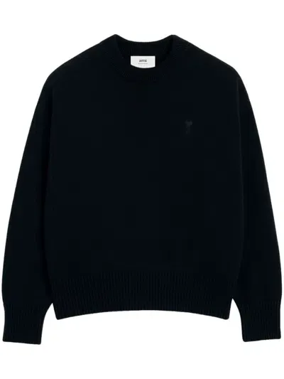 Ami Alexandre Mattiussi Black Ami De Coeur Sweater