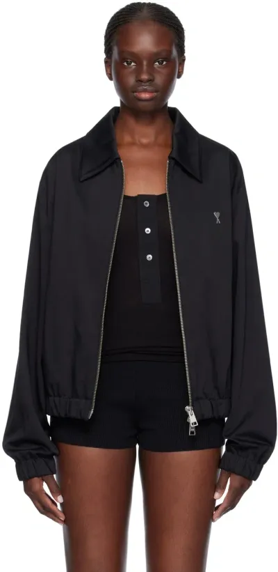 Ami Alexandre Mattiussi Black Ami De Cœur Jacket In Black/001