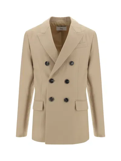 Ami Alexandre Mattiussi Blazer Jacket In Sand