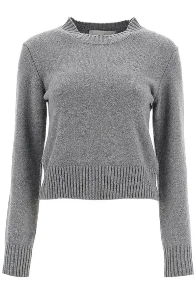 Ami Alexandre Mattiussi Ami Paris Ami De Coeur Cashmere Sweater In Grigio