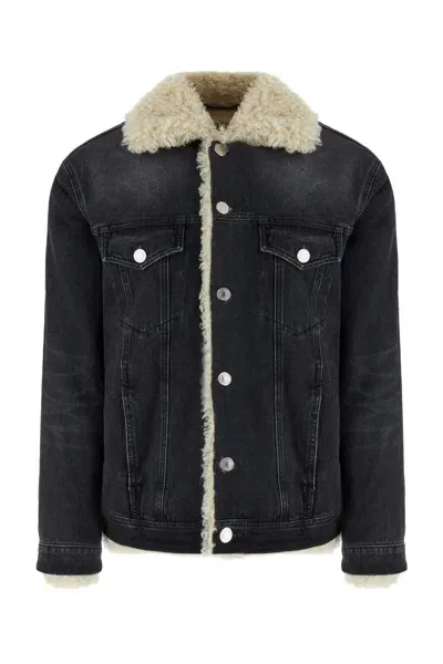 Ami Alexandre Mattiussi Charcoal Denim Jacket In 031