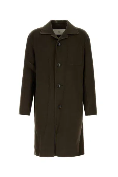 Ami Alexandre Mattiussi Ami Paris Coats & Jackets In Darkcoffee