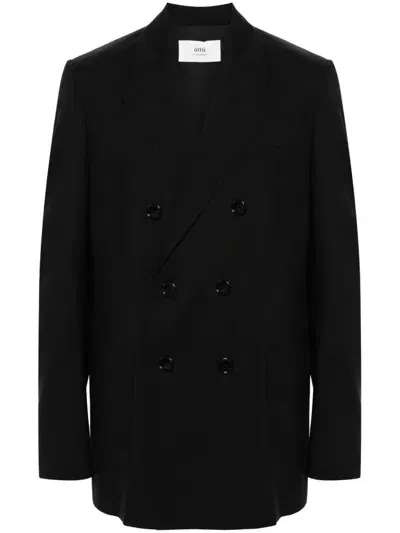 Ami Alexandre Mattiussi Double-breasted Blazer In 001 Black