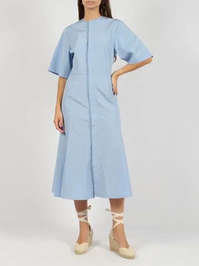 Ami Alexandre Mattiussi Dress Ami Paris Woman Color Blue In 蓝色