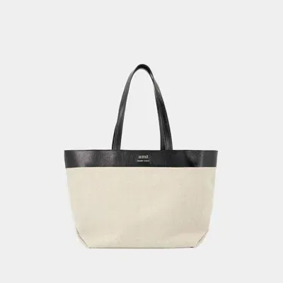 Ami Alexandre Mattiussi East West Shopper Bag - Ami Paris - Linen - Beige