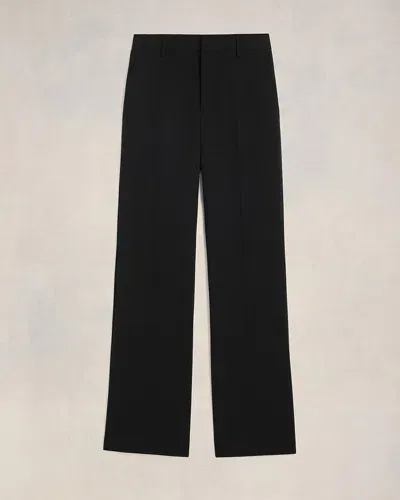 Ami Alexandre Mattiussi Flare Fit Trousers Black For Women