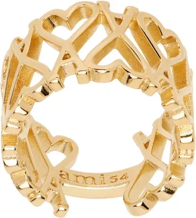 Ami Alexandre Mattiussi Gold Ami De Coeur Ring In Gold/902