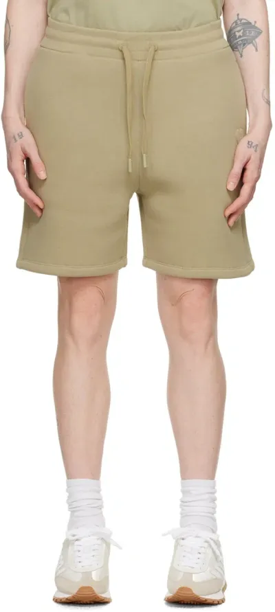 Ami Alexandre Mattiussi Green Ami De Cœur Shorts In Sauge/317