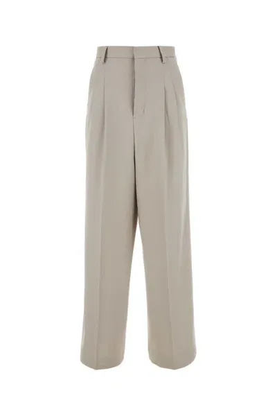 Ami Alexandre Mattiussi Tailored Wide-leg Trousers In Grey