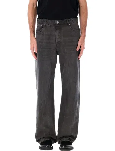 Ami Alexandre Mattiussi Large Fit Jeans In Black