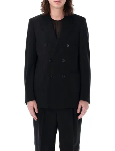 Ami Alexandre Mattiussi Ami Paris Double Breasted Blazer In Black