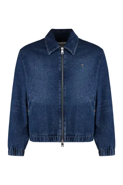 Ami Alexandre Mattiussi Denim Jacket In Blue