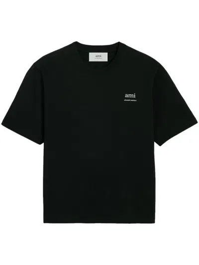 Ami Alexandre Mattiussi Mi Am T-shirt Men Black In Cotton