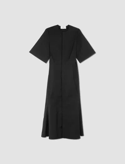 Ami Alexandre Mattiussi Midi Dress In Nero