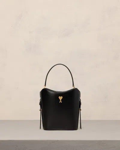 Ami Alexandre Mattiussi Mini Paris Paris Bucket Bag Black