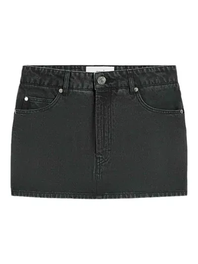 Ami Alexandre Mattiussi Minigonna Jeans In Black