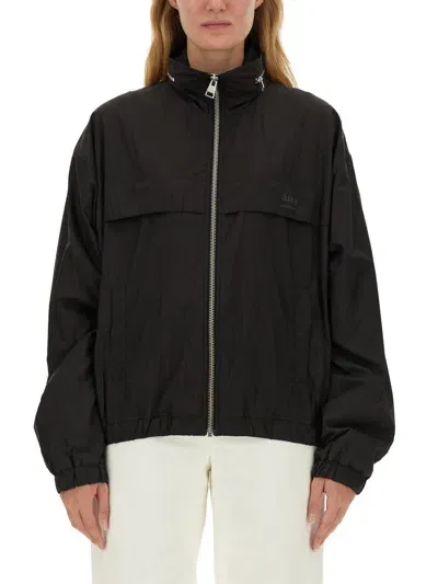 Ami Alexandre Mattiussi Nylon Jacket In Black