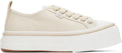 Ami Alexandre Mattiussi Off-white Low Top Ami Sn1980 Sneakers In Off White/150