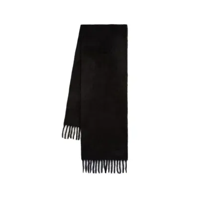 Ami Alexandre Mattiussi Ami Paris Oversize Ami Scarf In Black