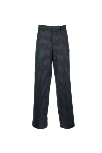 Ami Alexandre Mattiussi Pantaloni In Dark Grey Off White