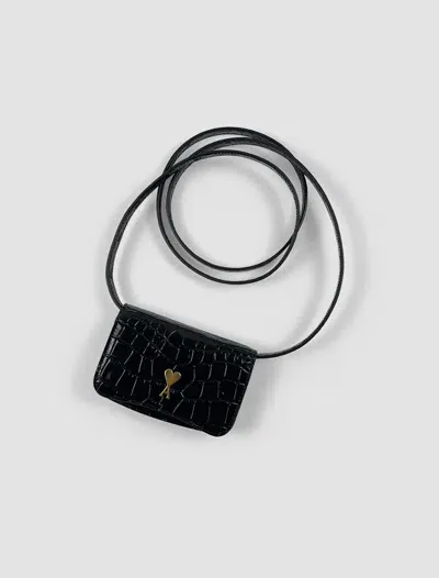 Ami Alexandre Mattiussi Paris Card Holder In Black