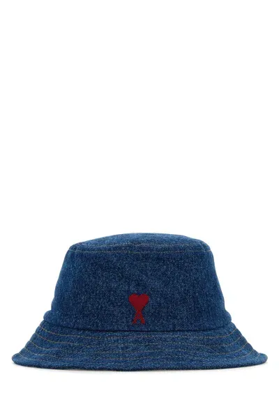 Ami Alexandre Mattiussi Red Adc Hat-60 Nd Ami Female In Blue