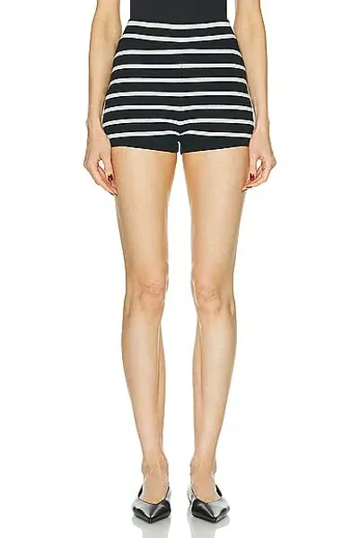 Ami Alexandre Mattiussi Ami Striped Sailor Cotton Mini Shorts In Multicolor