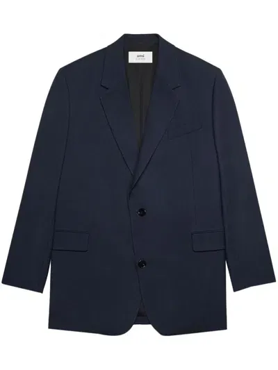 Ami Alexandre Mattiussi Single-breasted Blazer In Blue