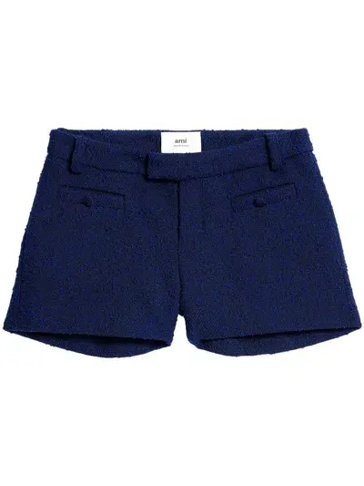 Ami Alexandre Mattiussi Mini Short Blue For Women