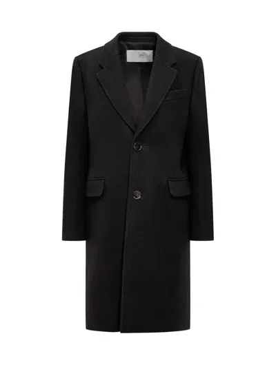 Ami Alexandre Mattiussi Two Buttons Coat In Black