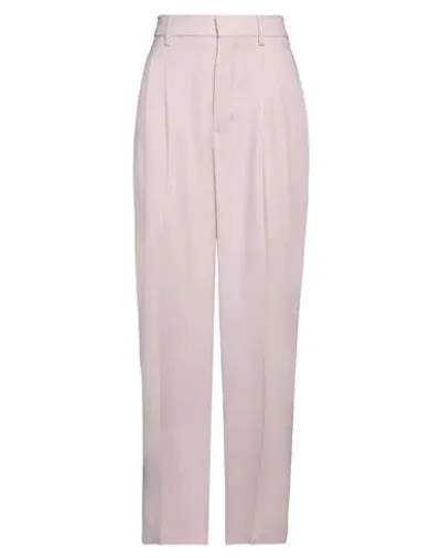 Ami Alexandre Mattiussi Pleated Virgin Wool Trousers In Pink