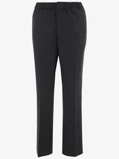 Ami Alexandre Mattiussi Wool Trousers In Black