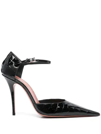 Amina Muaddi 105mm Barbara Pumps In Black