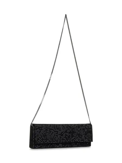 Amina Muaddi Amini Paloma Clutch In Black