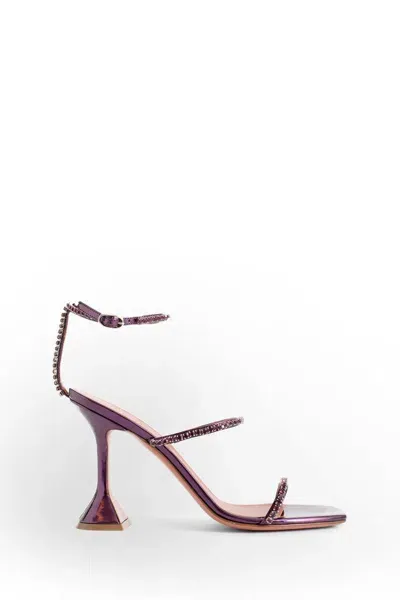 Amina Muaddi Heels In Purple