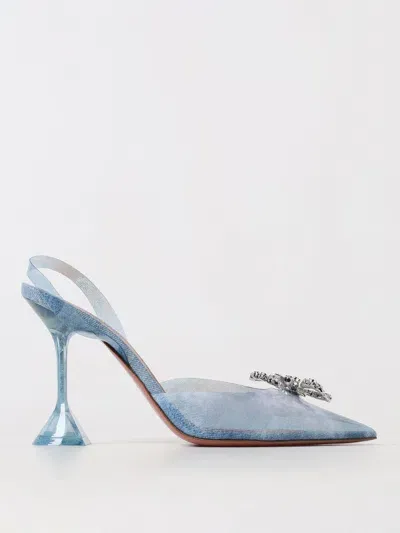 Amina Muaddi High Heel Shoes  Woman Color Blue In Blau