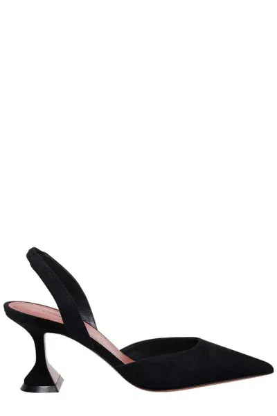 Amina Muaddi Holli Slingback Pumps In Black