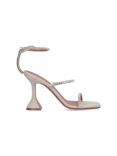 Amina Muaddi Sandals "gilda" In Beige