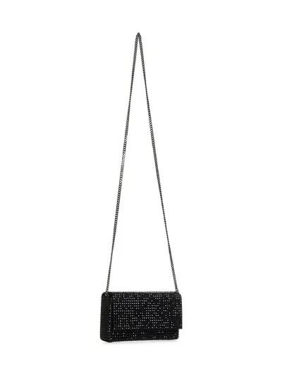 Amina Muaddi Superamini Paloma Clutch In Black