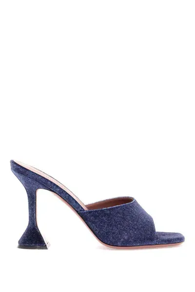 Amina Muaddi Wedges In Blue