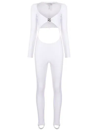 Amir Slama Cut-out Detail Jumpsuit In White