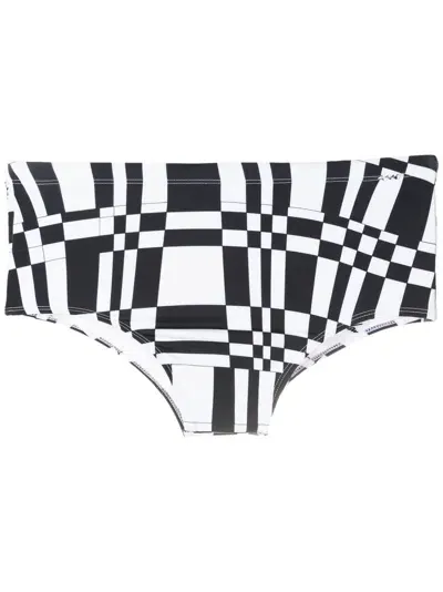 Amir Slama Badehose Mit Geometrischem Print In Black