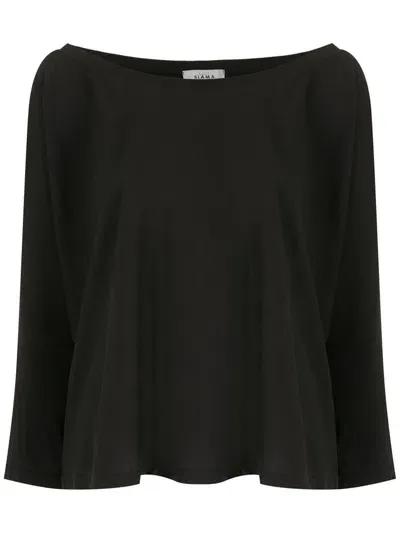 Amir Slama Long Sleeves Blouse In Black