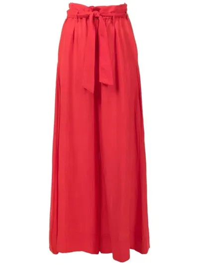 Amir Slama Paperbag-waist Palazzo Trousers In Orange